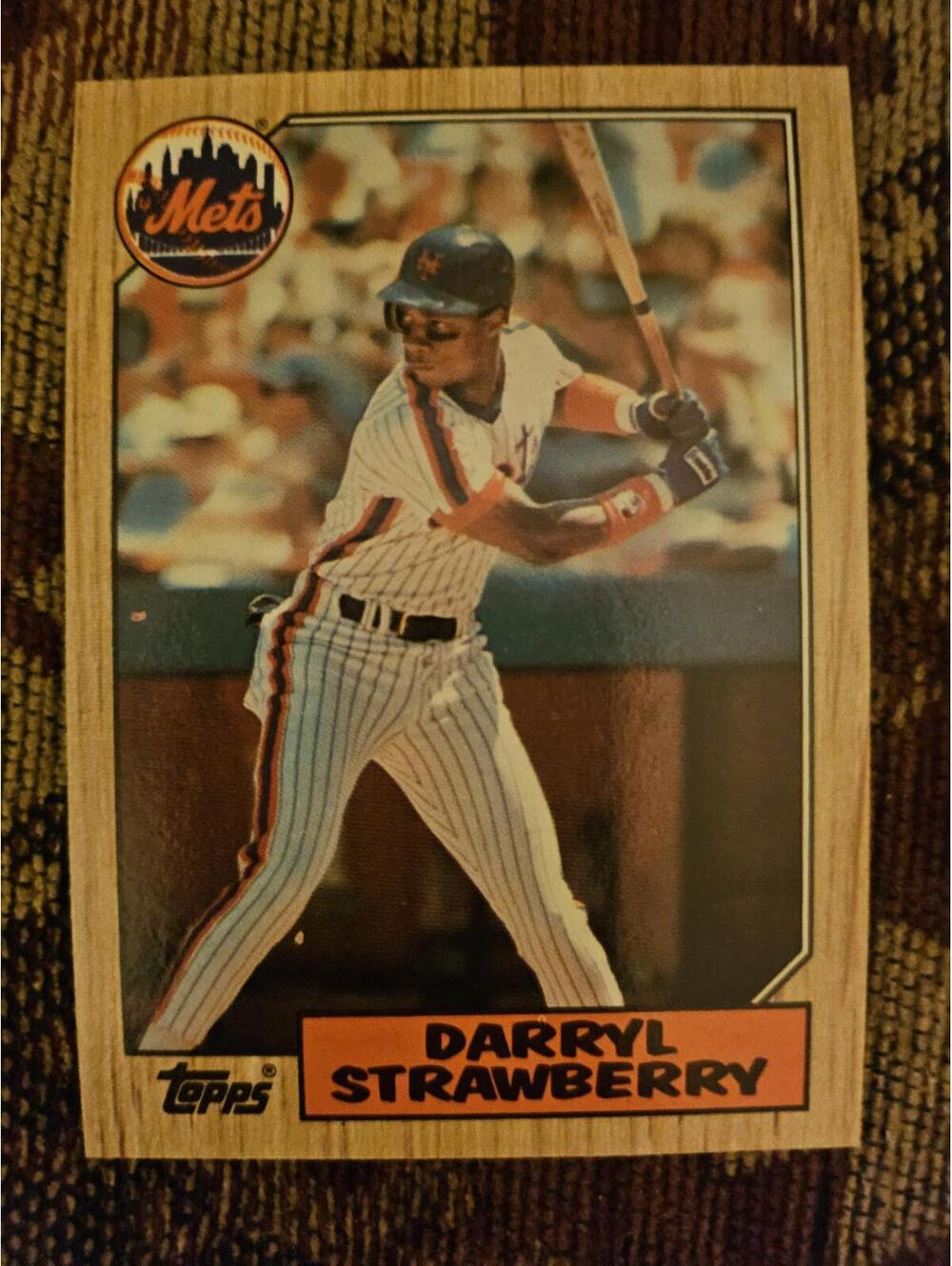 Darryl Strawberry - 1987 Topps  #460 - New York Mets - RAW Mint